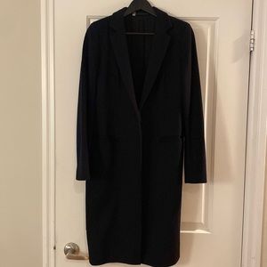 Allsaints Ebony wool coat, size US 6, dark blue